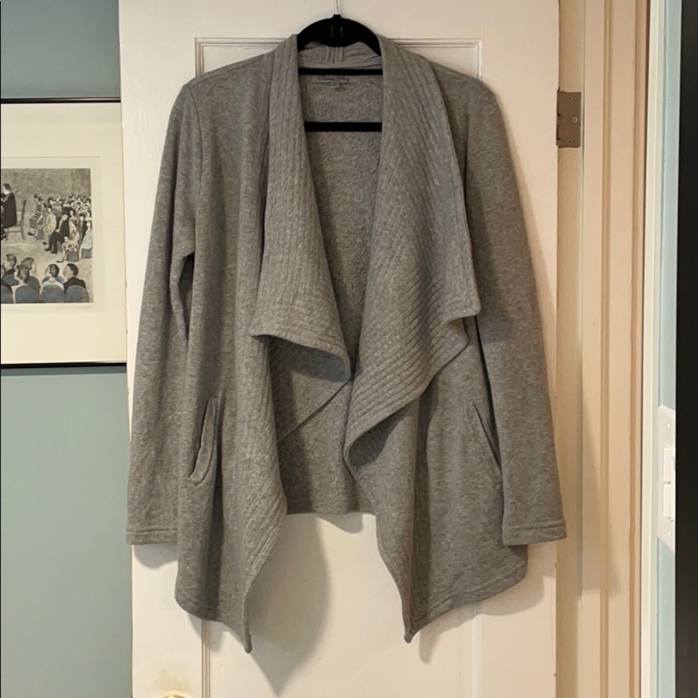 Gray cardigan